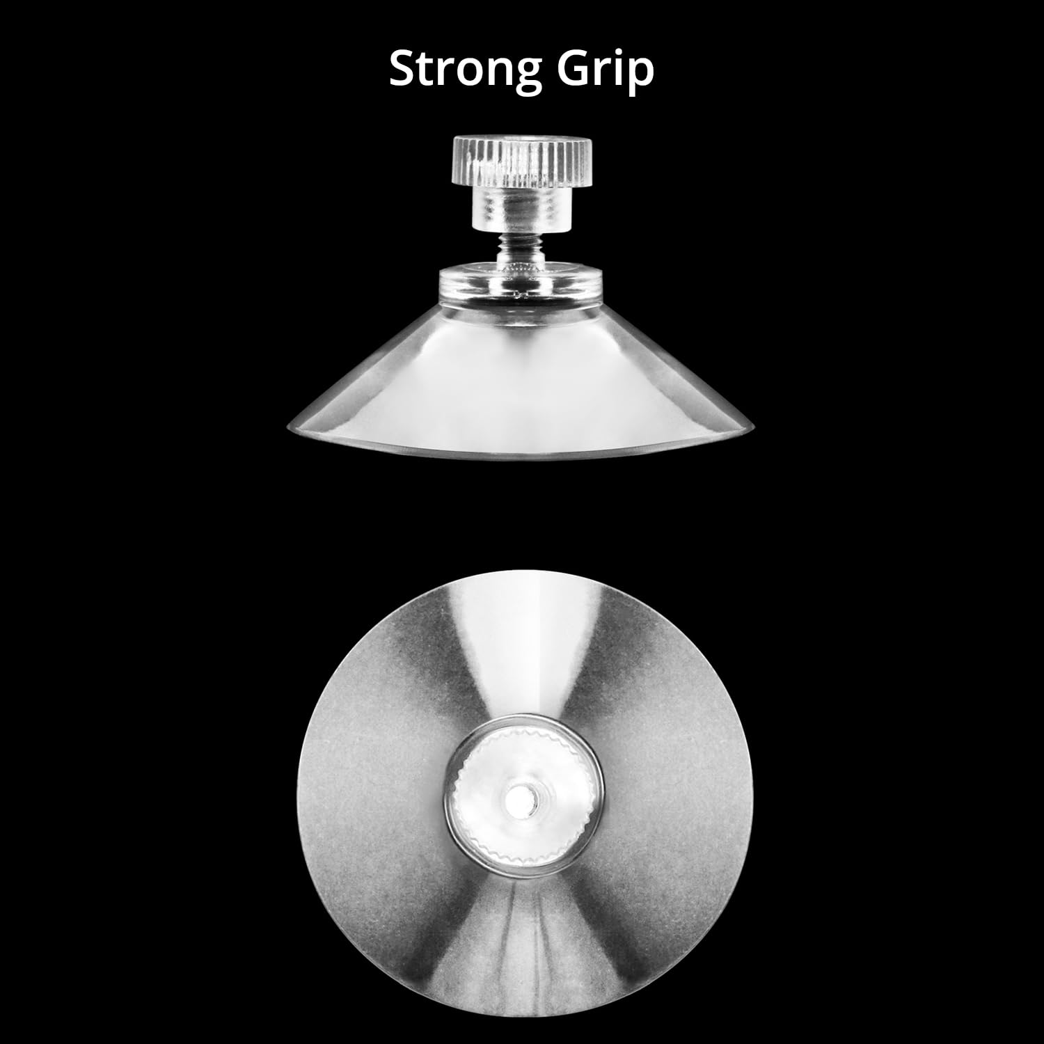 QWORK ventosas para cristal Ø 40mm con tuerca moleteada, 40 piezas