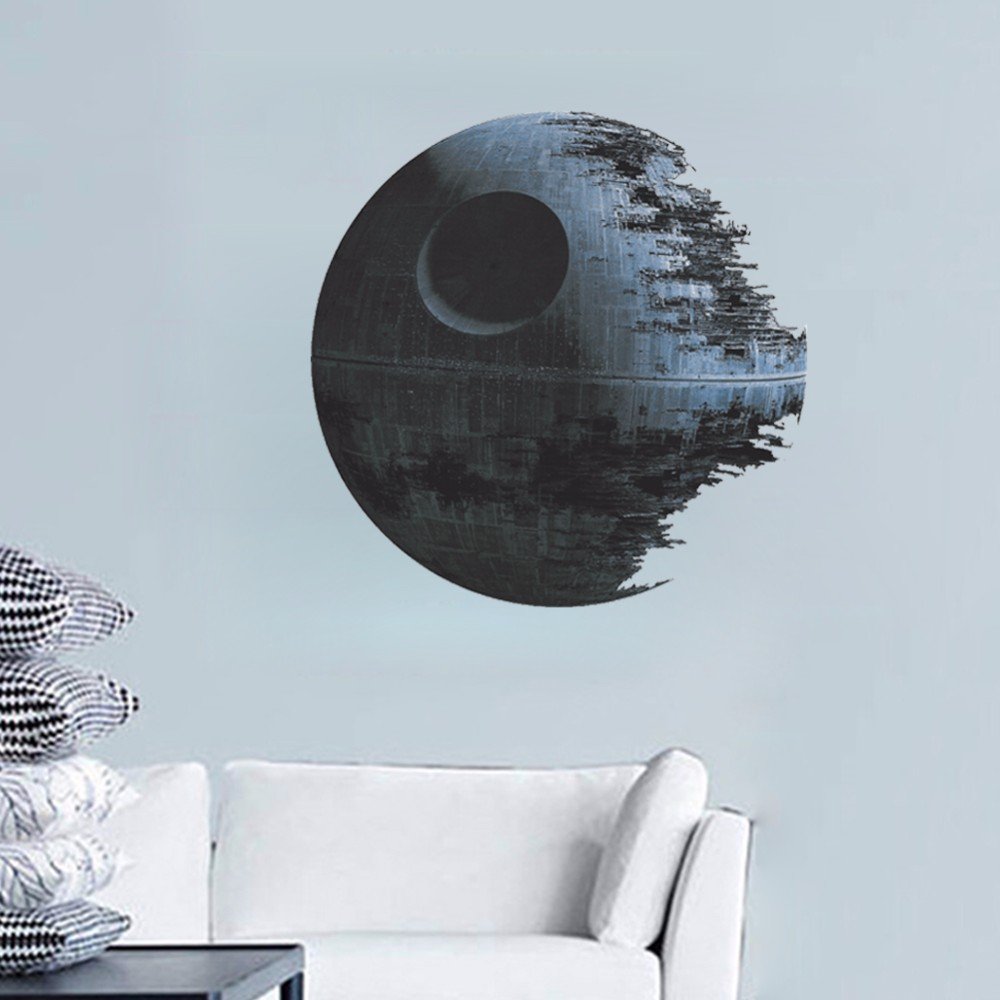 GADGETS WRAP Star Wars Movie - Death Star Wall Decal (Multicolour)