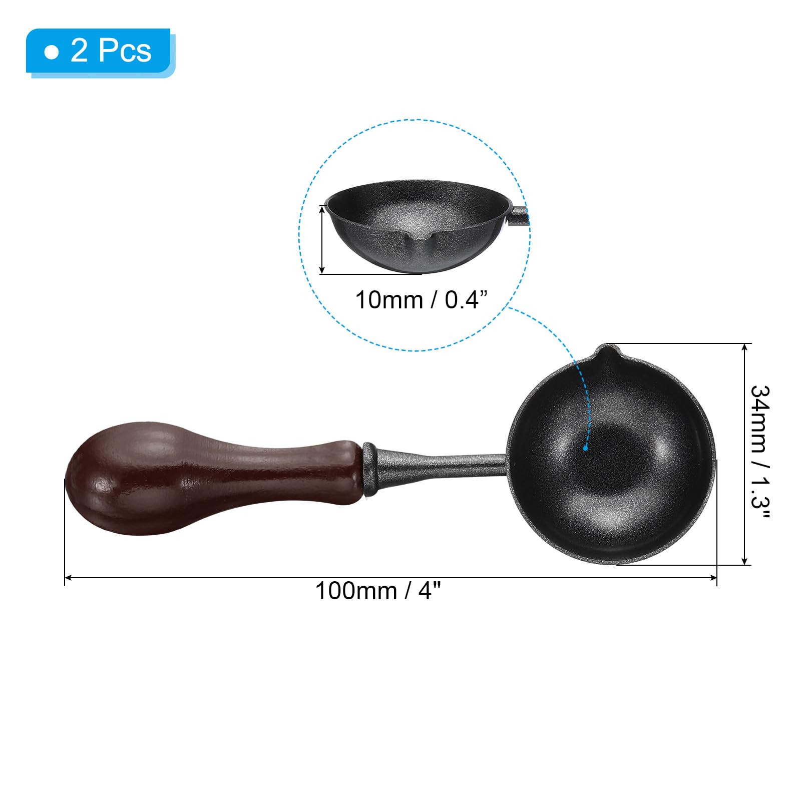 PATIKIL 4" Wax Seal Spoon - Image 2