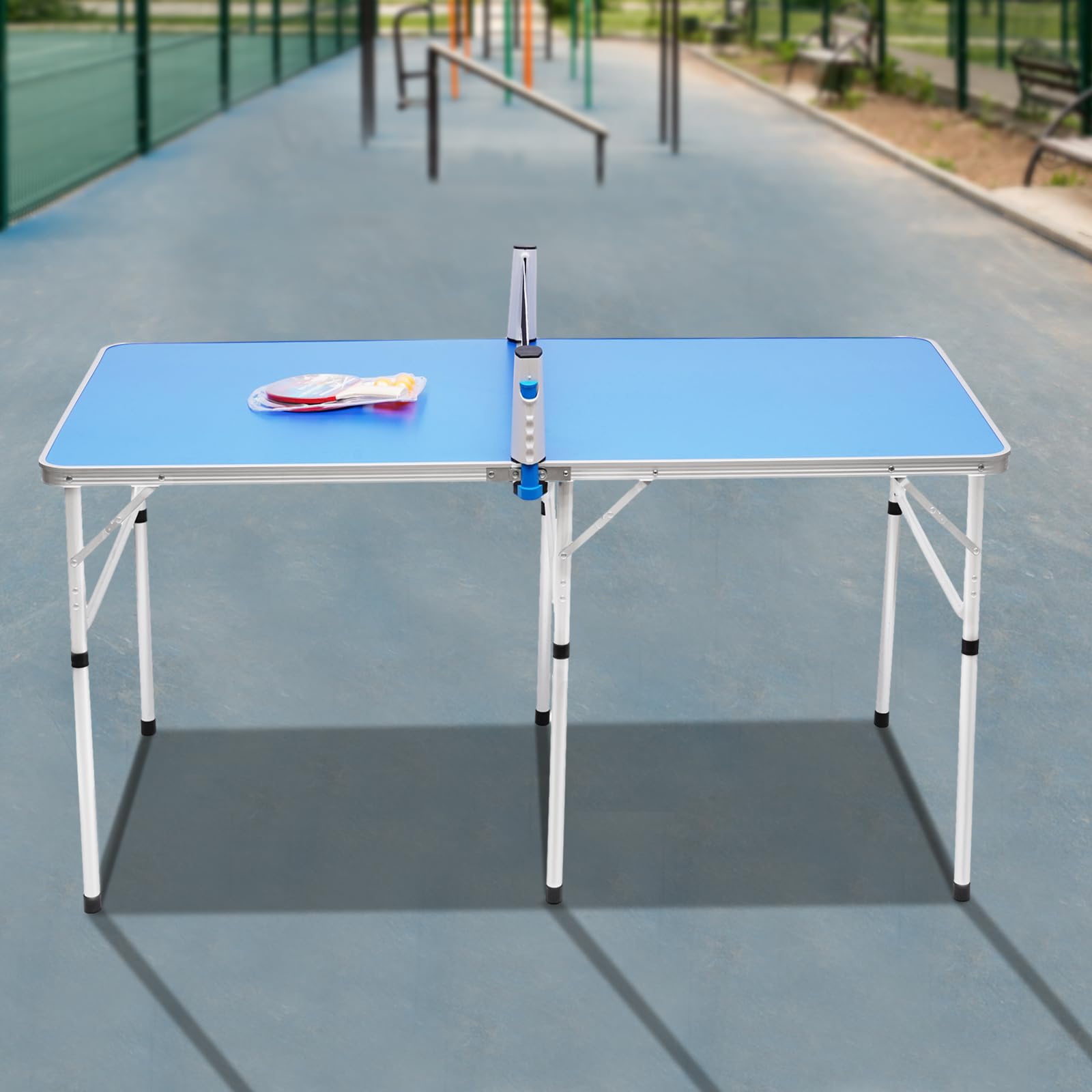 Table de ping-pong pliable en aluminium MDF pour intérieur et extérieur