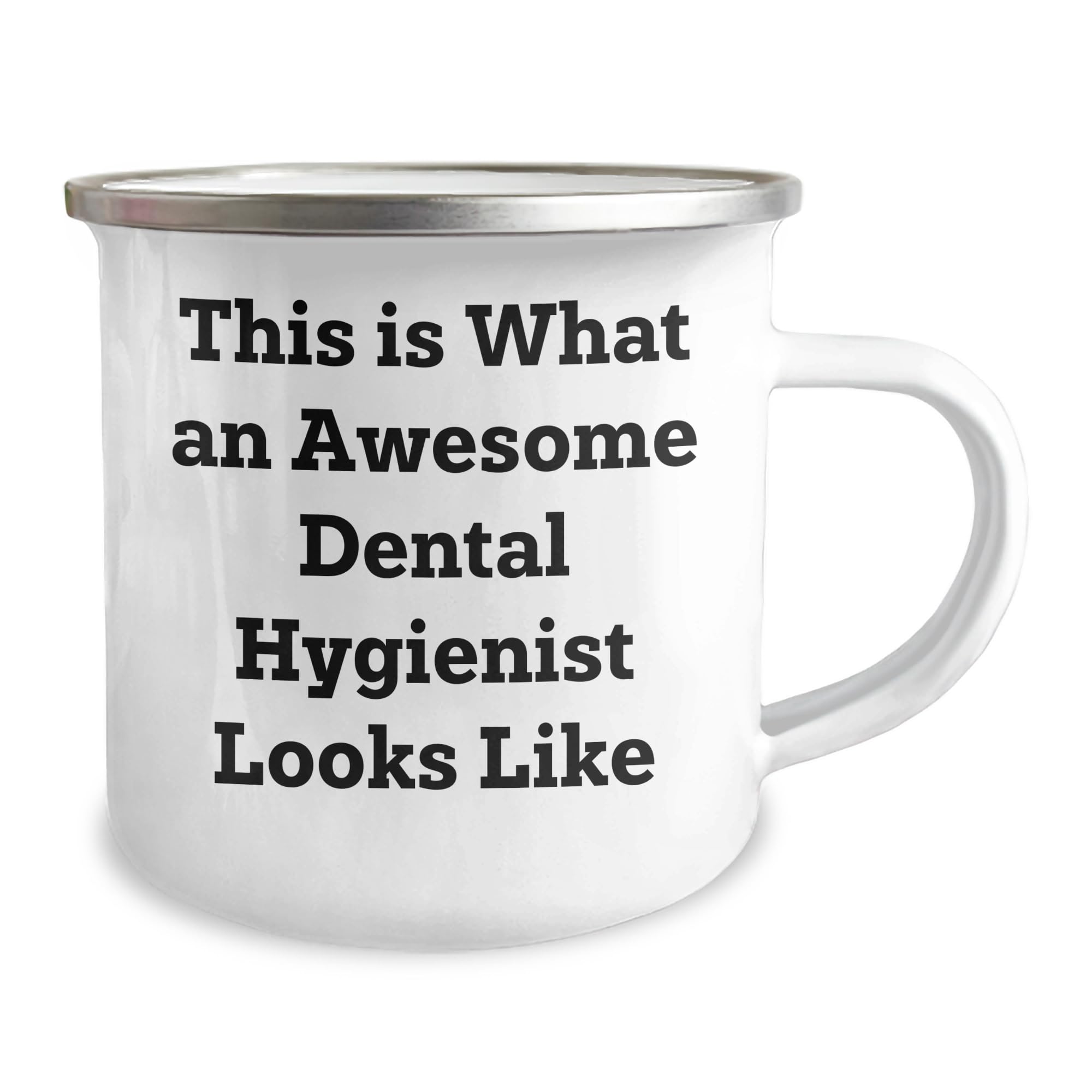Dental Hygienist Gifts From Friends for Birthday - This Is What An Awesome Dental Hygienist Looks Like Shot Glass, White, 1.5oz, Ceramic, Funny