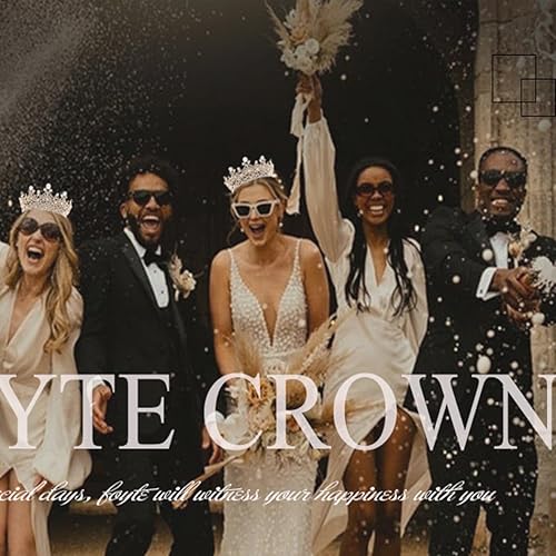 Miniatura 7 de Foyte Corona de reina barroca con diamantes de imitación para boda, accesorios para el cabello de cristal de novia, accesorios para el cabello,