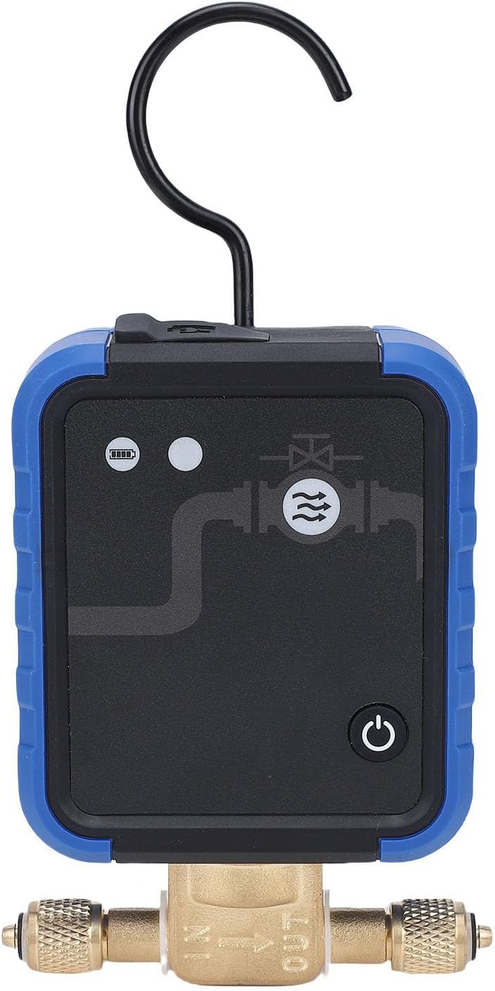 Generic Refrigerant Solenoid Valve for Car Repair, 3 Color Power Indicators, 60h Battery Life