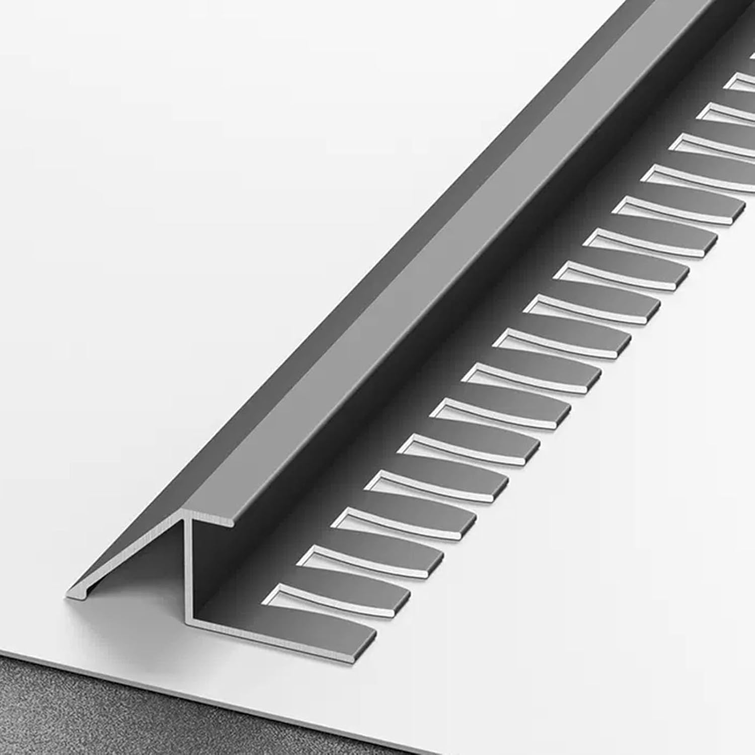 Doorway Uneven Floor Transition Strip, 90cm Long Aluminum Floor Transition Strip, Black Gold Silver Champagne Grey Threshold Reducer Ramp for Doorways Wheelchair, Tile Edge Trim Bar ( Color : Style -