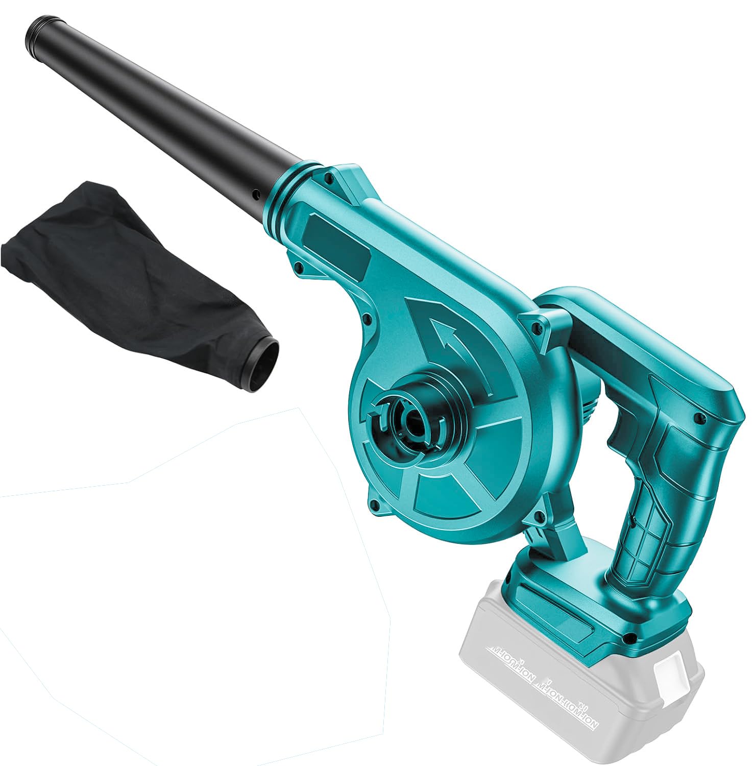 Cordless Leaf Blower Compatible with MaKita 18V, 2-in-1 Compact Electric Leaf Blowers & Vacuums for Lawn Care Leaf Blowing, Car, Corner Dust Clearing (Batteries Not Included)