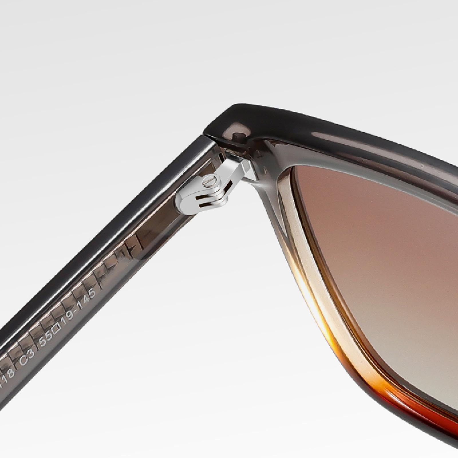 Occhiali da sole da uomo, occhiali da sole polarizzati in acetato con montatura grande, per donna, stile alla moda, per esterni, blu