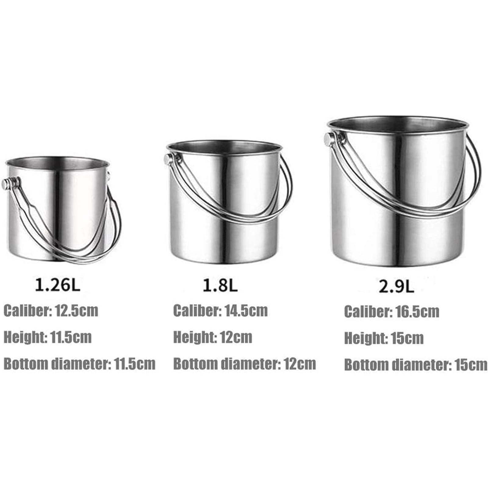 Champanera Cubo de Hielo de Acero Inoxidable para Bebidas y Fiestas, Asas de Transporte, Cubo pequeño, Botella de Vino, Enfriador de Cerveza y Vino Cubiteras