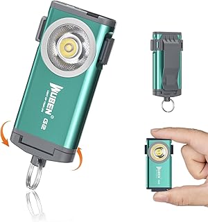 WUBEN G2 Mini Lanterna Chaveiro, Lanterna De Bolso Recarregável De 500 Lúmens, Lanterna LED Pequena De 5 Modos, Chaveiro EDC Lanterna Magnética Mais Brilhante Para Viagem, Caminhada, Trilha (Verde)