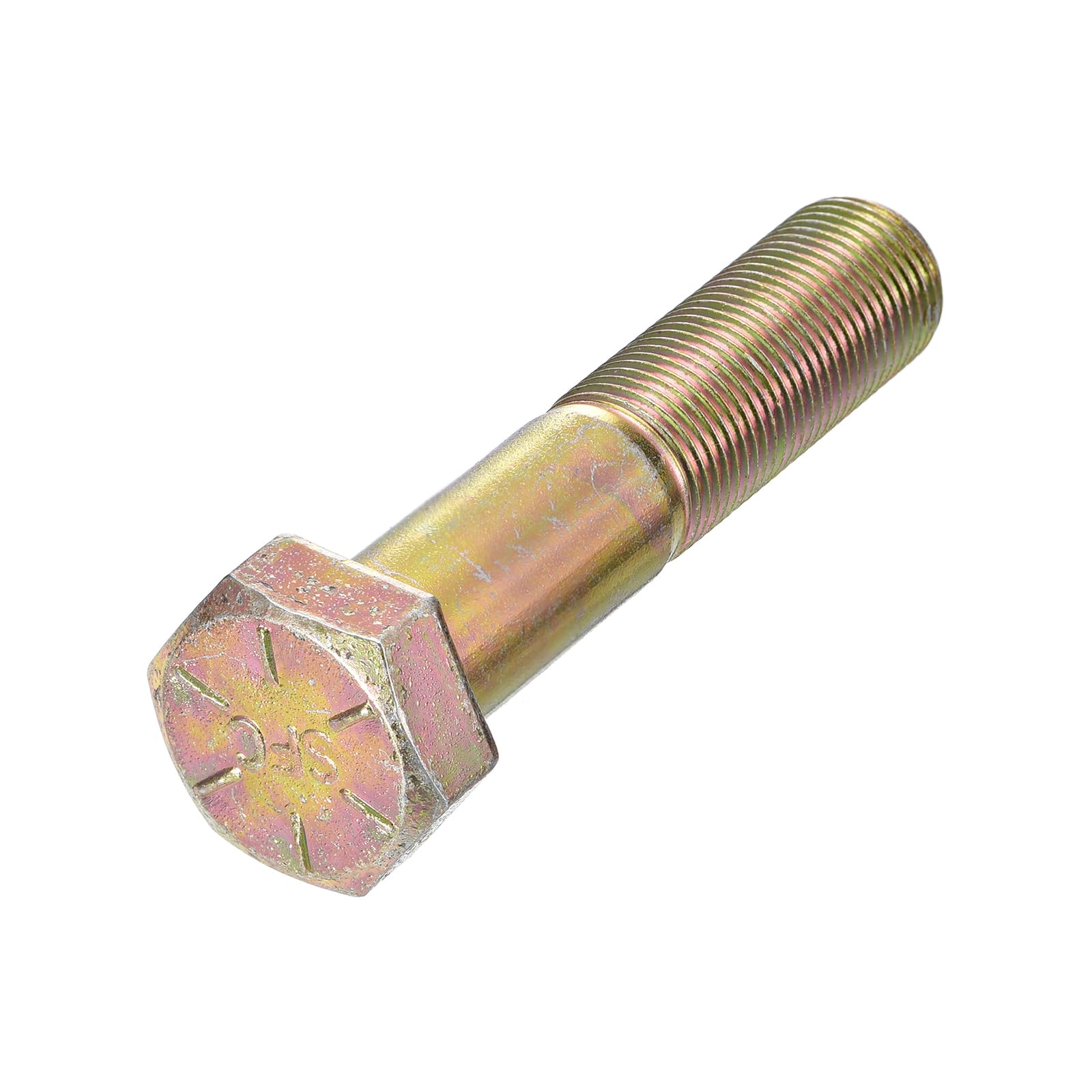 METALLIXITY Hex Bolts (3/4-16x3") 1Pcs, Grade 8 Carbon Steel Zinc Plated Partial Threaded