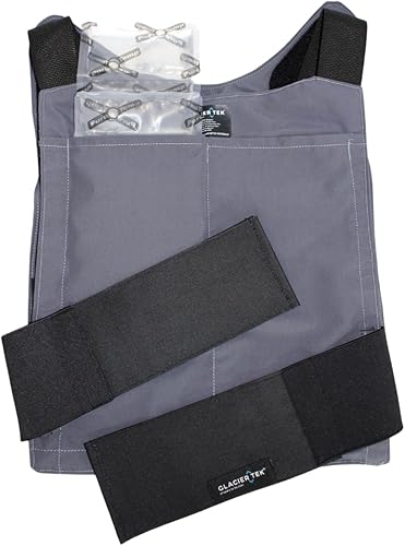 Miniatura 3 de Chaleco de enfriamiento ocultable, 59 grados durante 2.5 horas, 8 paquetes fríos, recarga en 30 minutos