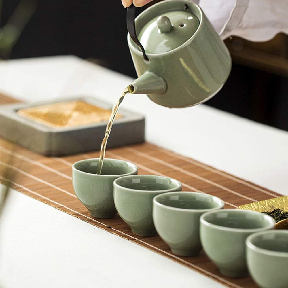 Amazon.com: sxysdkjco Sake Set Japanese Tea Set 7-Piece Set 1