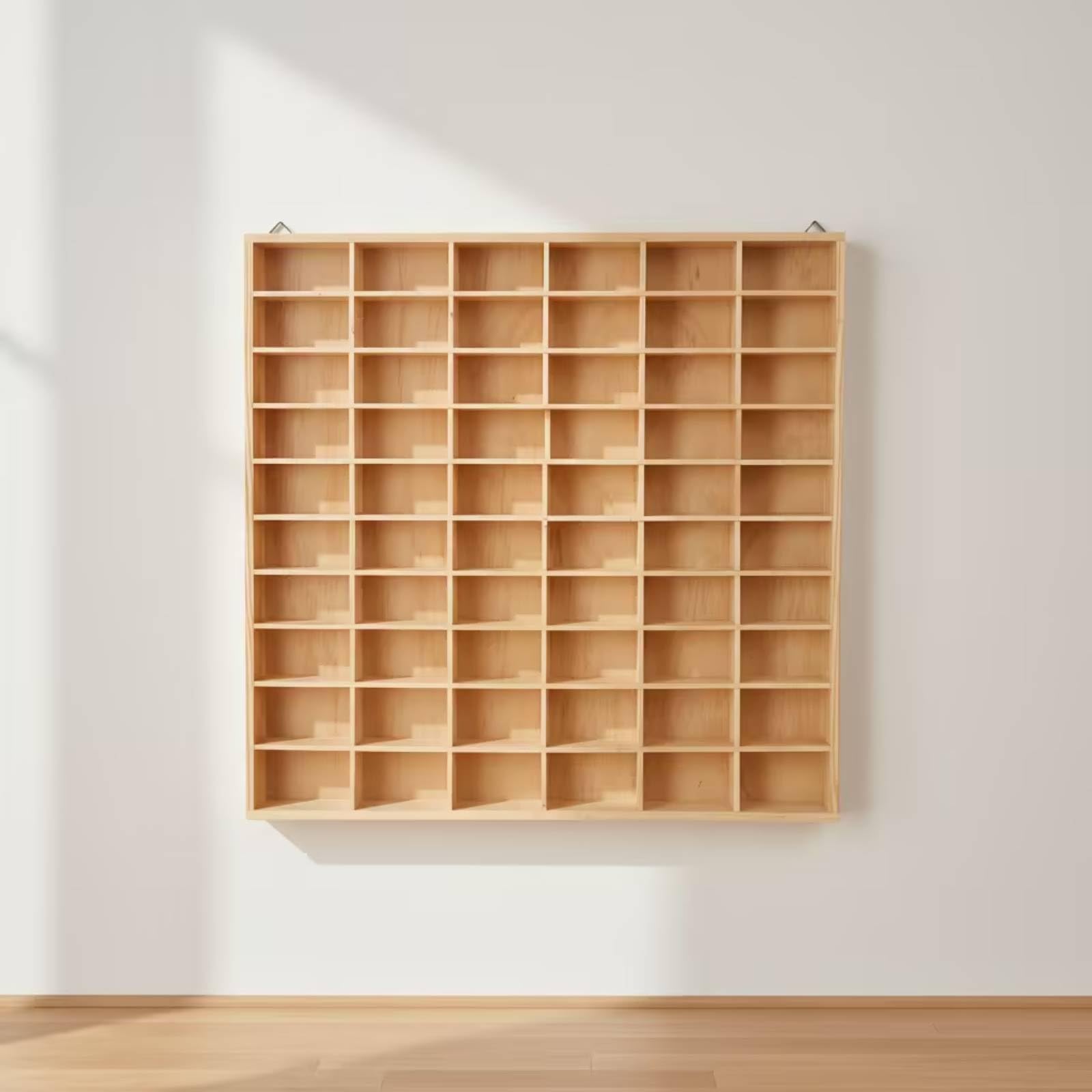 Setzkasten wandmontiert Setzkasten aus naturbelassen setzkasten für, Spielzimmer, 45 Grids