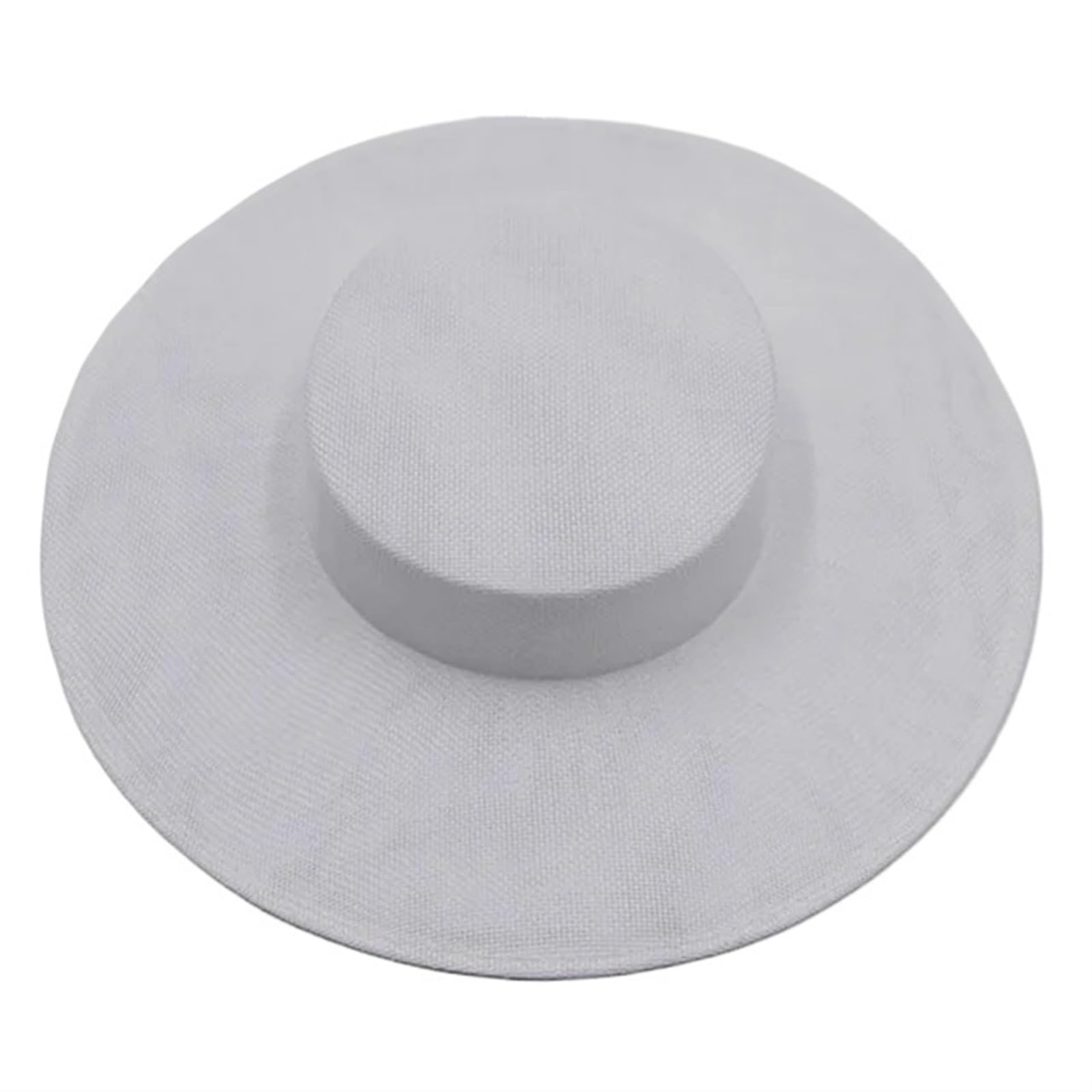 UALXPAO Wedding Hats 31CM Fascinates Base Big Cap Wedding Millinery Supplies DIY Hair Accessories Hat Women Church Headpiece for Tea Party,Weddings(WHITE)