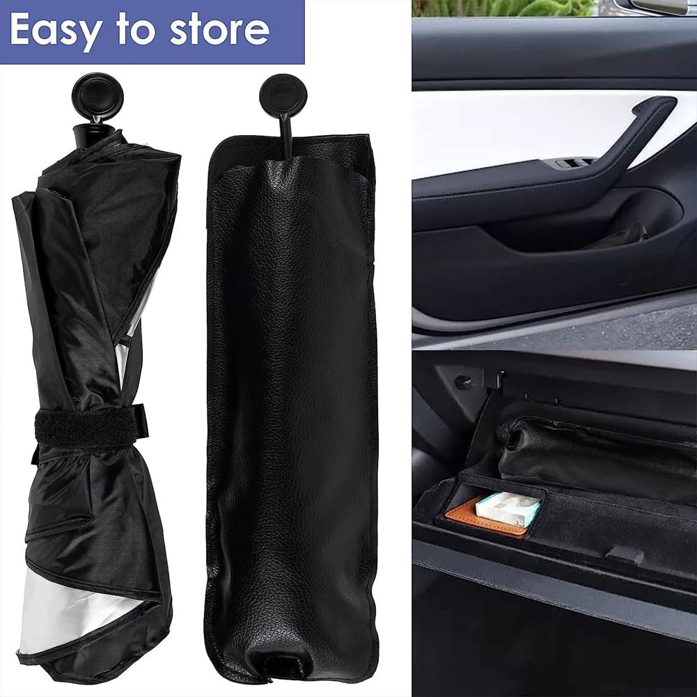 Per Ja-guar E‑PACE SUV Parasole Auto Ombrello Pieghevole per Parabrezza Anteriore Interno Visiera Protezione raggi UV Accessori,A/Small