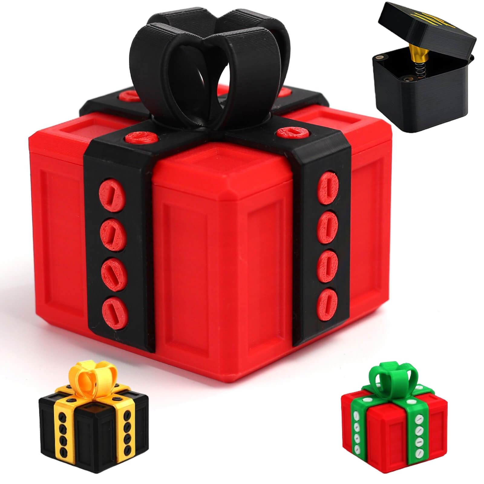 Gotcha Box – Annoying Prank Gift Box with Screws, Pop Up Middle Surprise Finger, Funny Birthday Gag Gifts for Men Dad Husband, White Elephant for Adults
