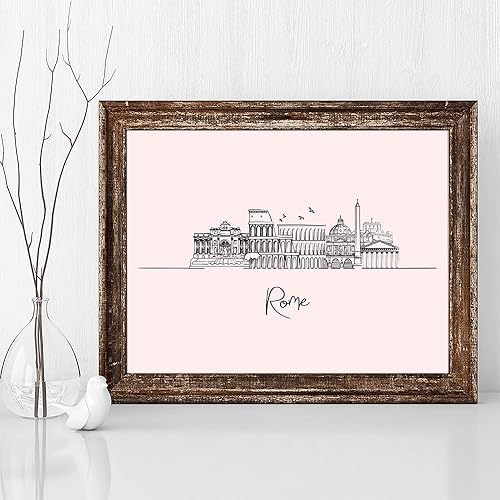 Vista 259 de TJ Originals - Barcelona, Madrid y España vistas de la ciudad, arte de pared ilustrado a mano, decoración de pared de sala de estar - Pósteres