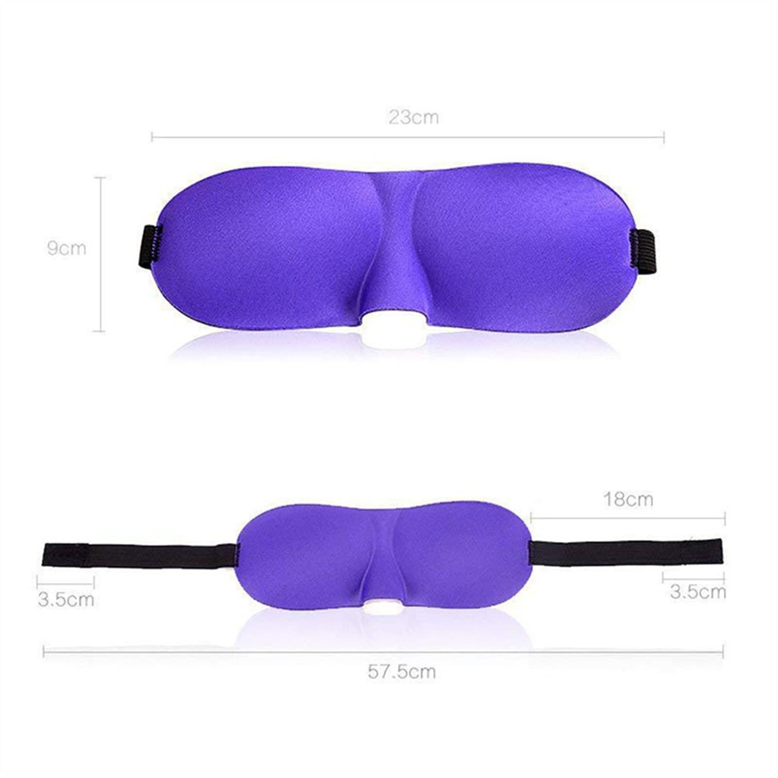 Masque de Sommeil occultant à Pression oculaire Nu Masques de Sommeil for Les Yeux Masque de Sommeil 3D Masque for Les Yeux d'aide au Repos de Voyage(Navy)