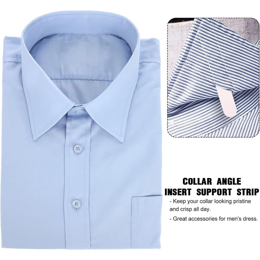 Lot De 50 Baleines De Col En Plastique - Pour Chemises Hommes - Blanc - Neuf Avec étiquette