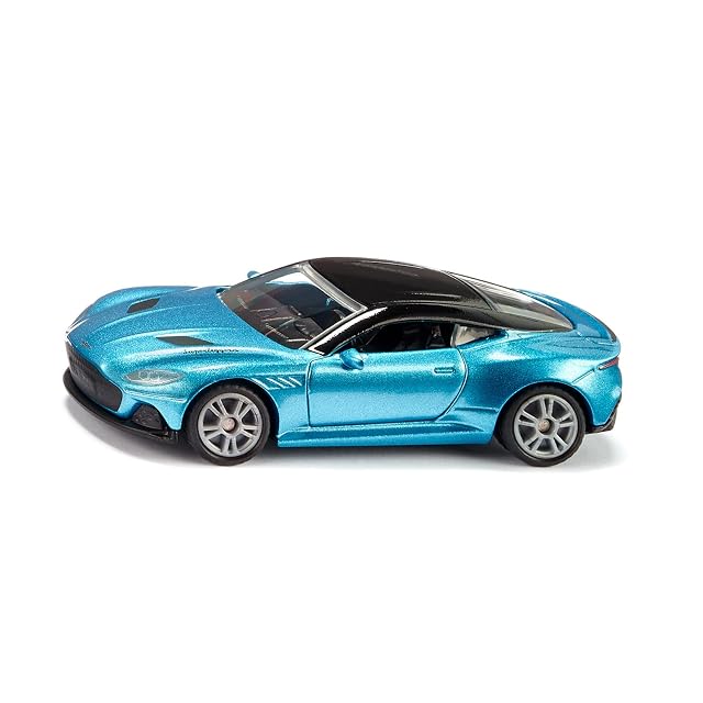 Siku 1582, Aston Martin DBS Superleggera, Coche de Juguete, Metal/Plástico, Azul, Apertura de Puertas