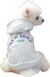 Dog Sweater Hoodie Small Dog Comfortable Soft Hooded Sweatshirt Puppy Cute Clothes Dachshund Chihuahua Yorkie Daily Holiday Outfit for Small Dogs Boy Girl