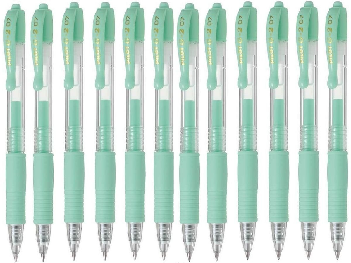 Pilot G207 Retractable Gel Rollerball 0.7 mm Tip (Box of 12) - Pastel Green, 12 Count (Pack of 1) - Image 2