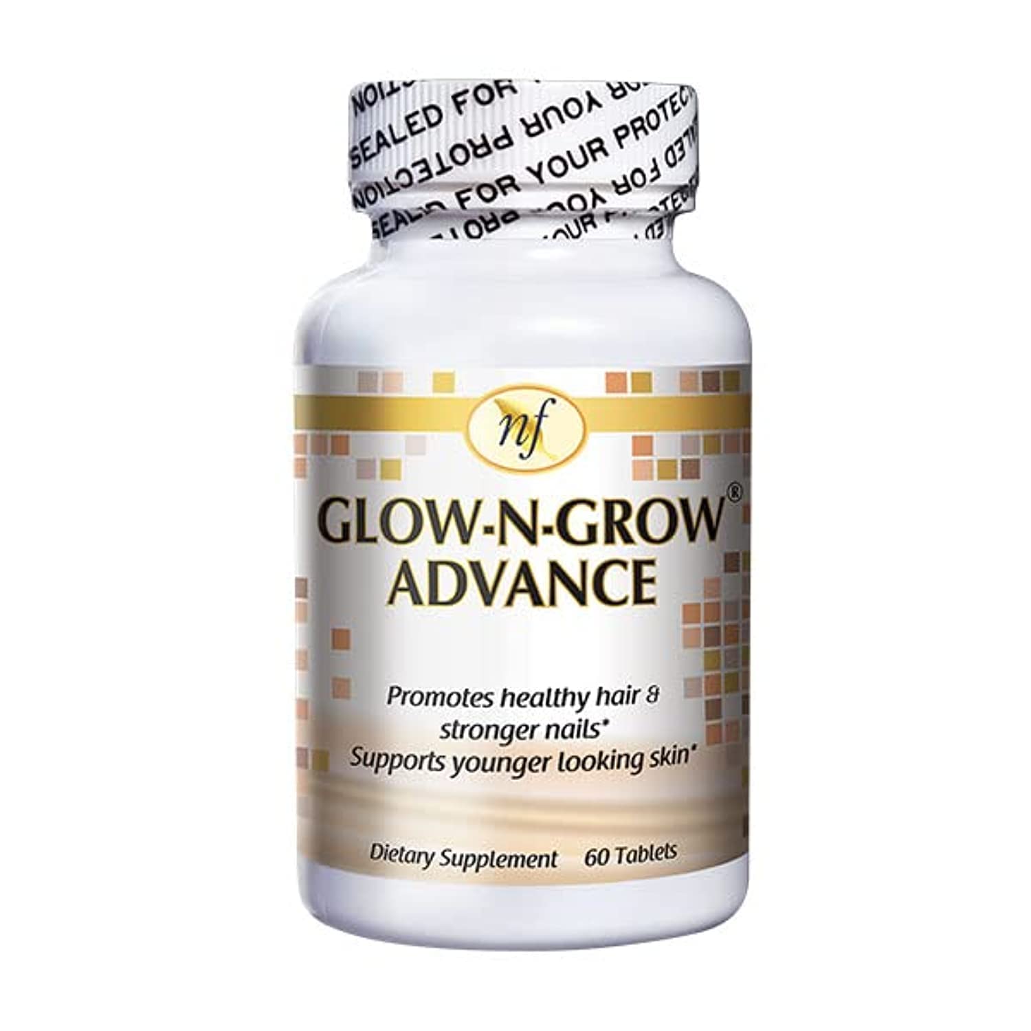 Natural Fervor GLOW-N-GROW ADVANCE Healthy Hair, Skin & Nails 60 Tablets