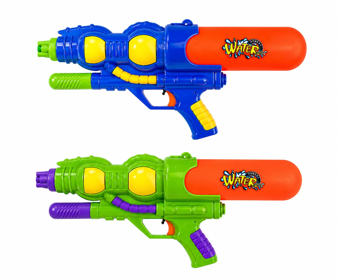 Water Gun for Kids 16 Inch Super Pump Action Blaster – Long Range 20ft+ Water Pistol Soaker with Large Tank, Outdoor Garden Beach Pool Summer Toys, Water Fight Gun Multipack Options (4)