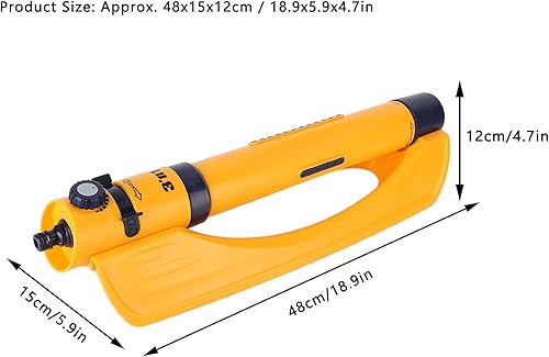 Miniatura 6 de Aspersor de césped, aspersores para patio, rociador oscilante automático de agua herramienta de riego para el hogar, jardín, césped, aspersores para