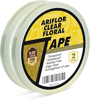 2Packs Clear Floral Tape - 1/4