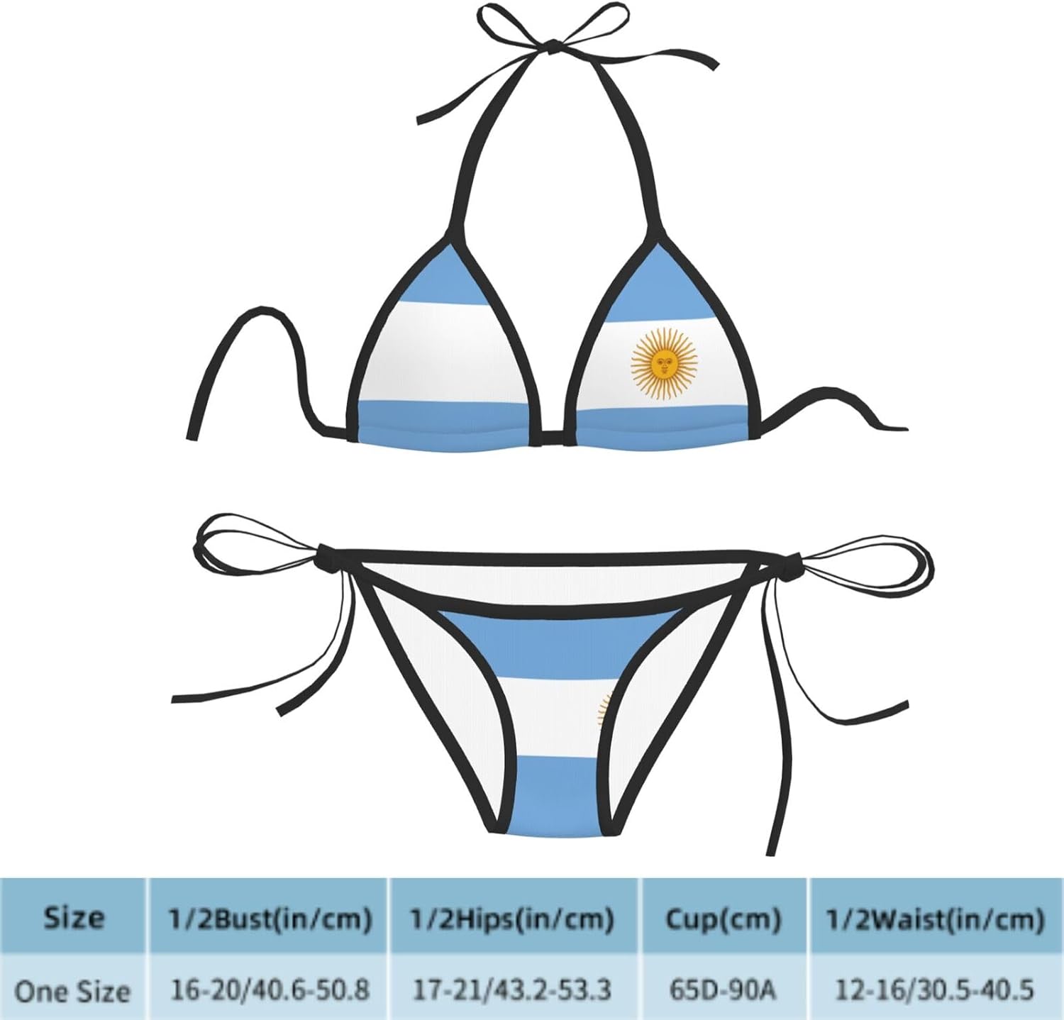 Trinidad and Tobago Flag Women Two Piece Swimsuit Sexy Swimwear Halter String Triangle Bikini Sets - Image 5