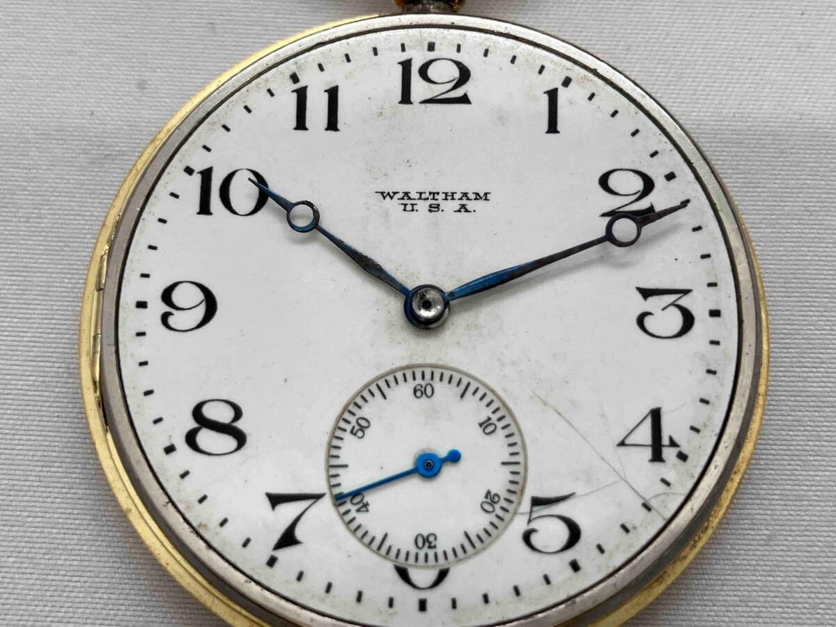 Waltham 18carat時計アンティーク　ウォルサム Amazon.co.jp: WALTHAM K18 ref.2292 1919頃製造 ウォルサム