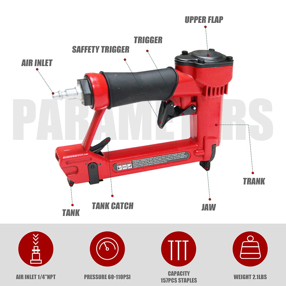 HPDAVV 22-Gauge Pneumatic Brad Nailer 
