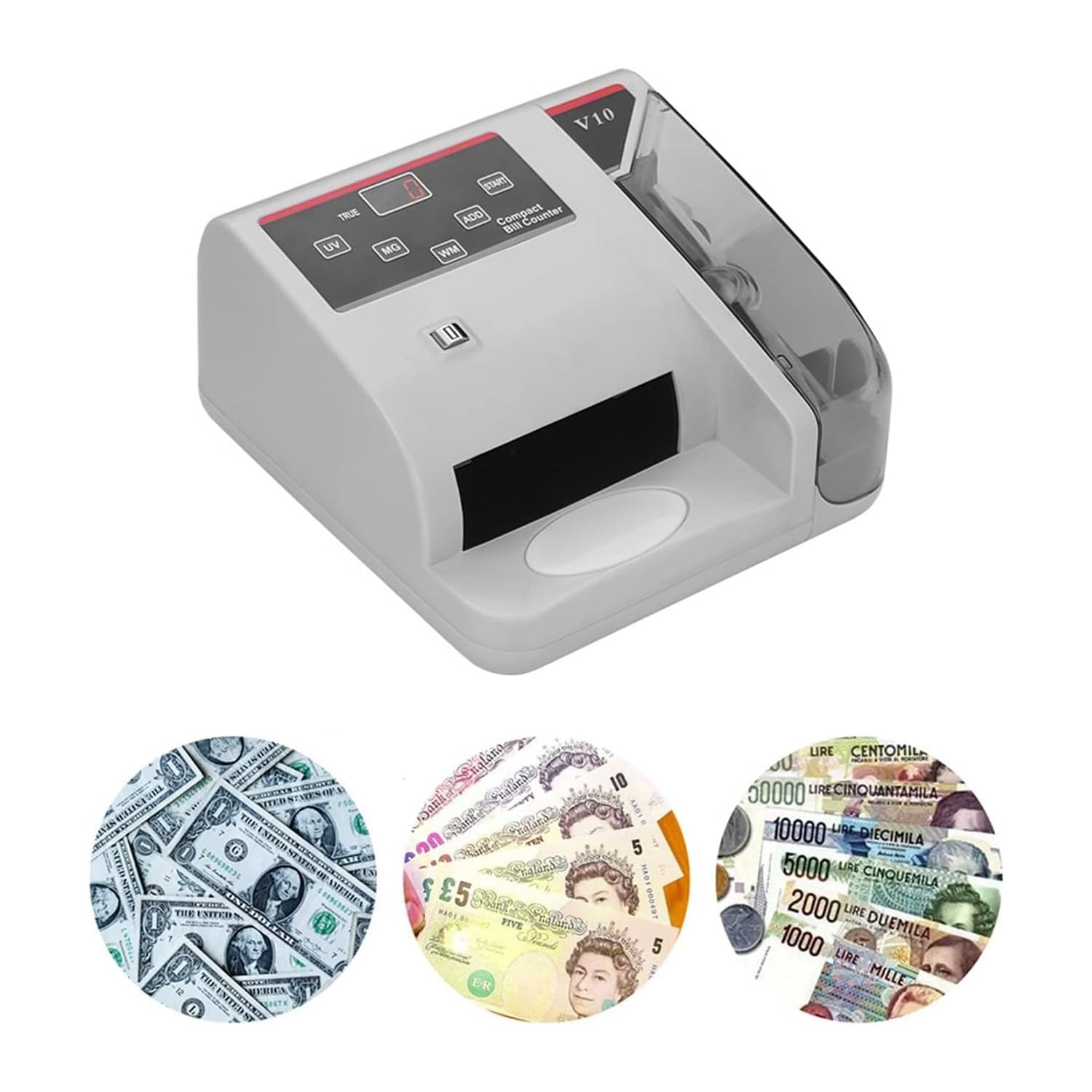 Banconote portatile con display a LED, attrezzatura finanziaria per la gestione dei contanti, ideale per mercati e aziende