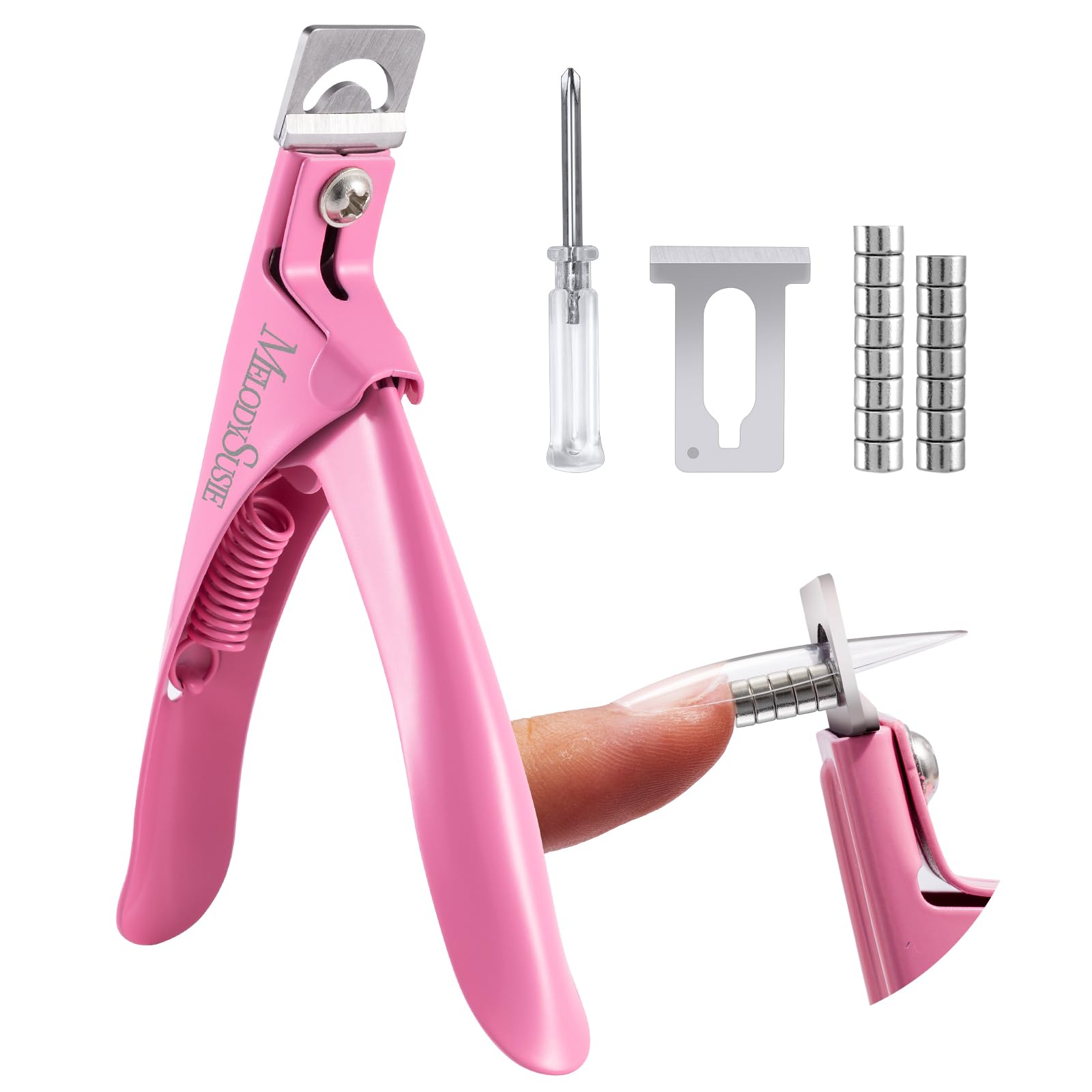 Amazon.com: MelodySusie Acrylic Nail Clippers with 15pcs Magnet
