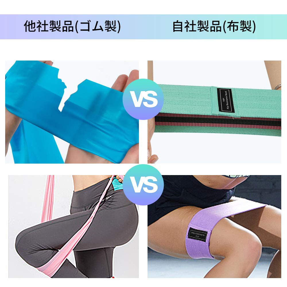 Amazon.co.jp: エクササイズバンド 美尻トレ フィットネスバンド