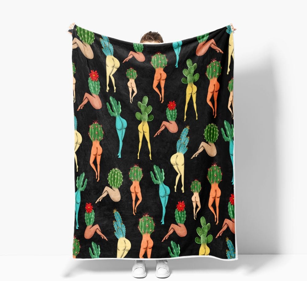 Rustic Cabin Throw Blanket, Farmhouse Country Black Bear Deer Moose Forest Woodland Fleece Blanket, Hunting Cabin Soft Flannel Throw Blanket for Chair Bed Sofa Couch Office, 60X80IN