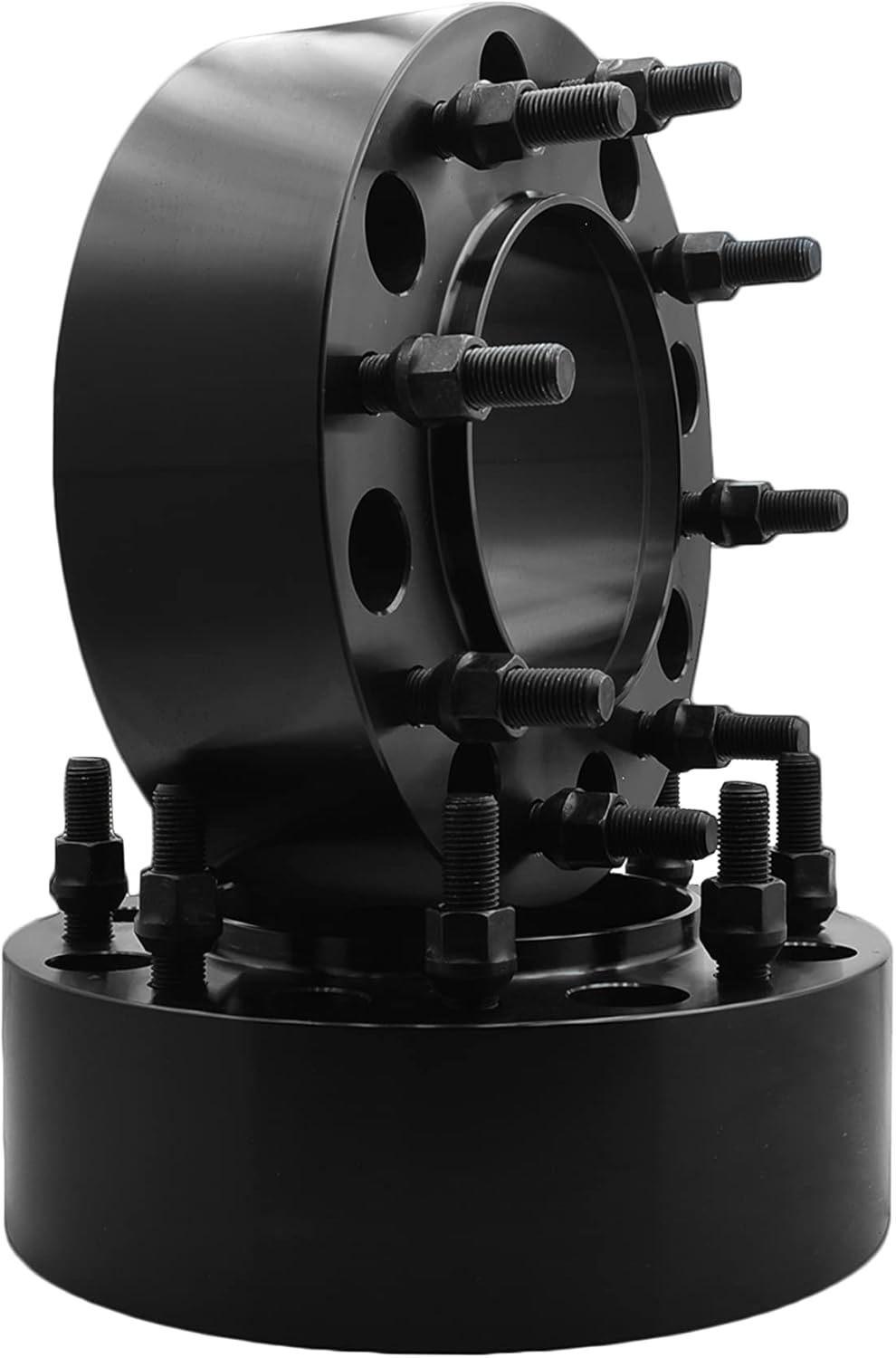 2 Pc 8x200 MM (REAR ONLY) Black Hub Centric Wheel Spacers Adapters 3" Thick M14x1.5