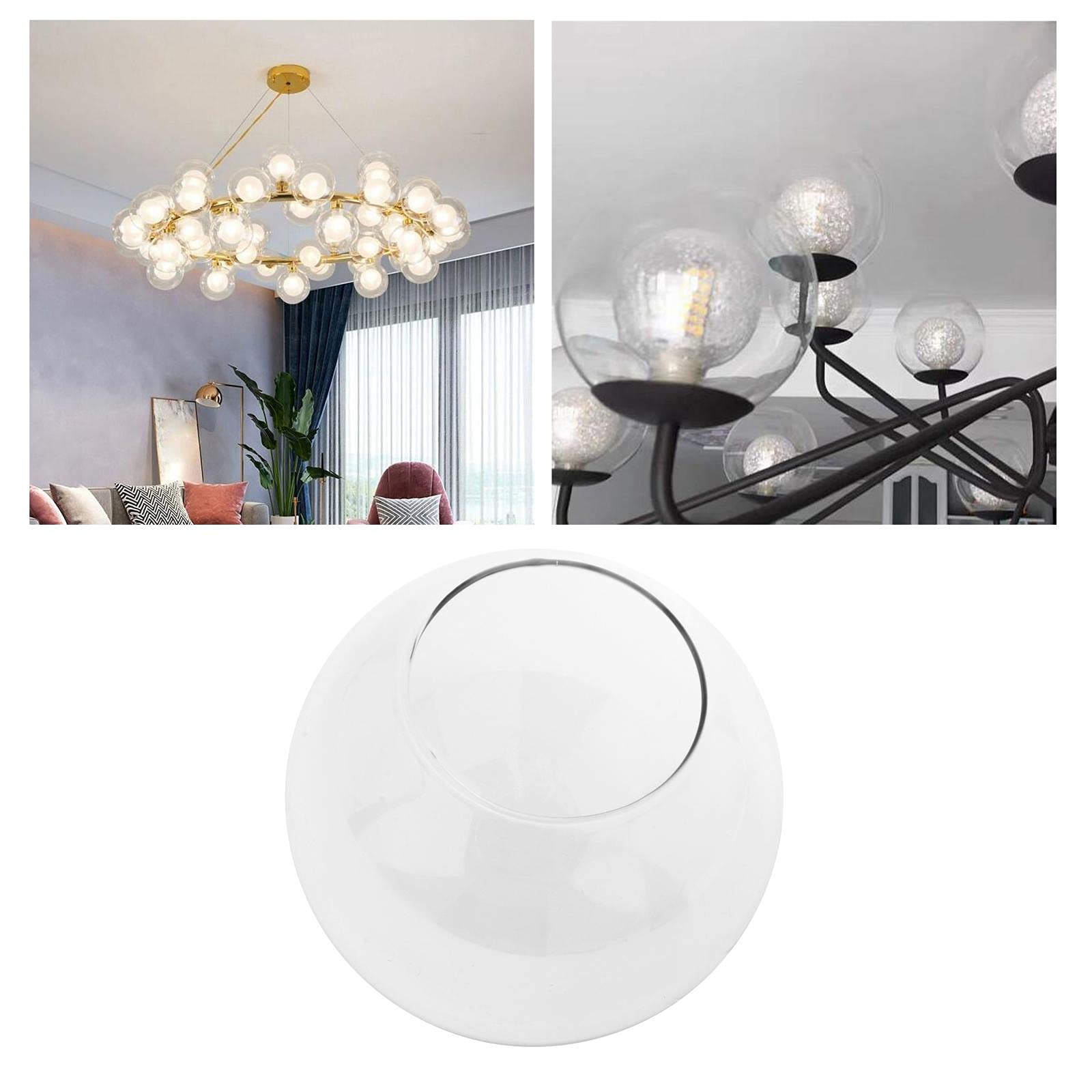 Abat-Jour Globe En Verre De Remplacement Pour Éclairage Abat-Jour Ambre