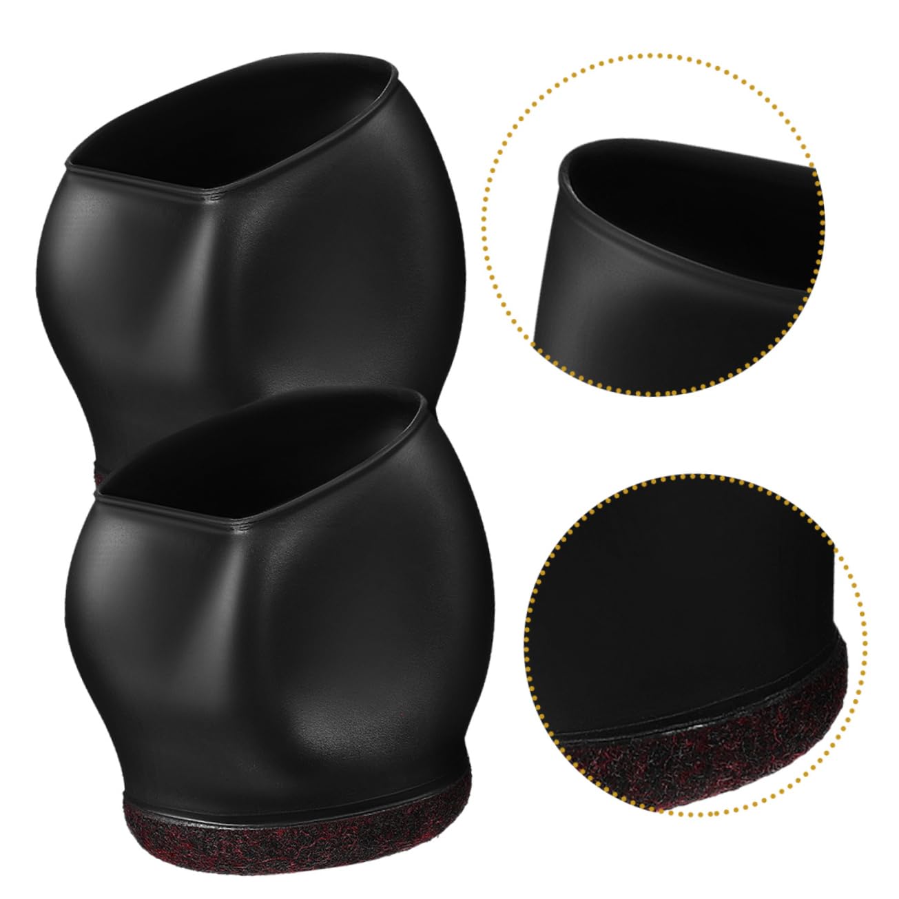 UKCOCO 25piezas Funda Protectora para Ruedas De Silla Cubiertas para Patas De Muebles Antideslizantes y Resistentes Al Desgaste para Suelos De Dura