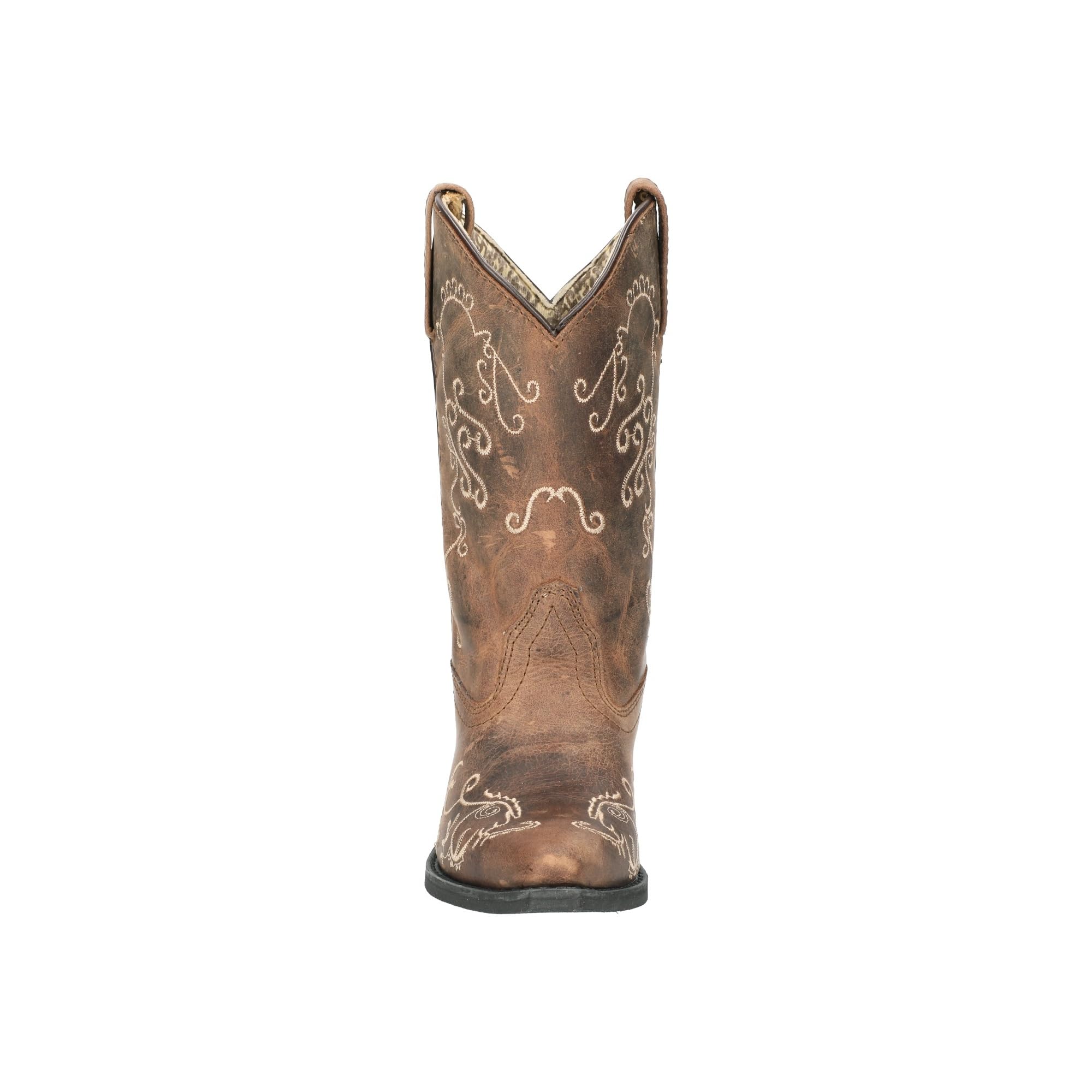 Smoky Mountain Boots Jolene - Stivali da donna con punta a tagliente, ricamati, marroni, cerati