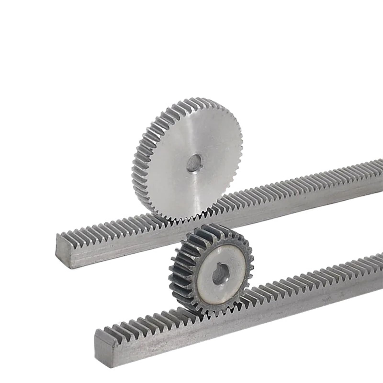 Engrenage à dents coniques en spirale 1 pièces 1M 15 * 15 * 495mm crémaillère à dents droites en acier