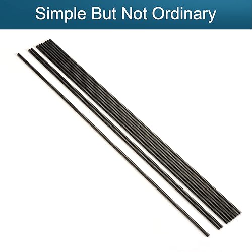 Miniatura 18 de Fielect Varilla de fibra de carbono de 0.079 in para avión RC Mate Pole Longitud 15.748 in 15.7 pulgadas 10 unids