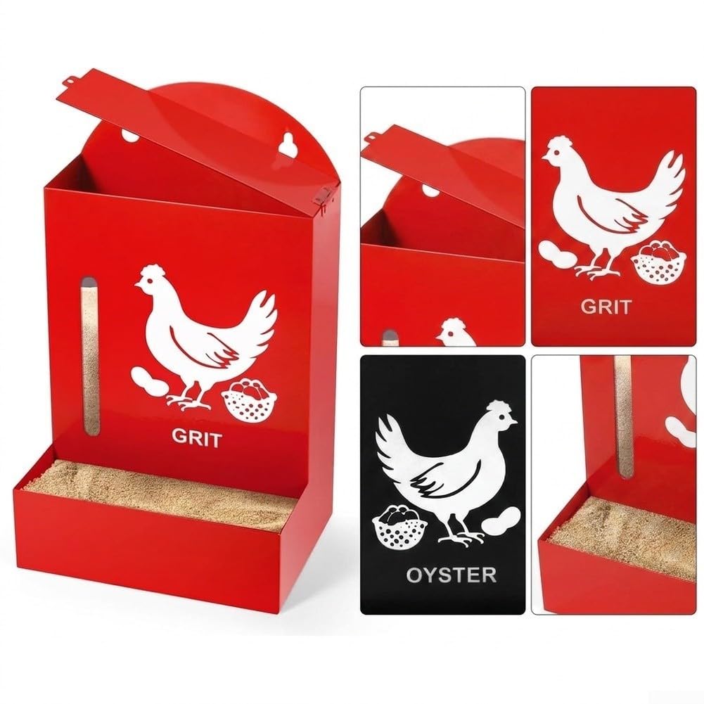 Comedero Gravedad Metal 5.9in Creativo Mascotas Comedero Gravedad(Red (1 pc))