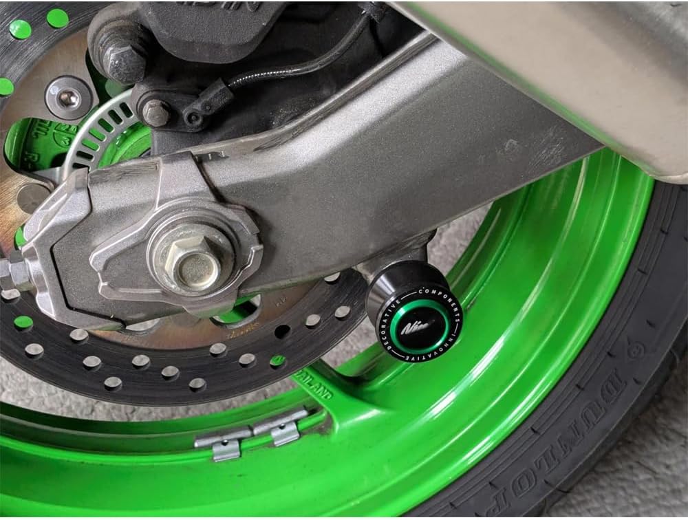 Motorcycle 8MM Swingarm Spools Sliders Fit For Ninja500 Ninja400 Ninja650 2023 2024 + Ninja 400 500 650 ZX6R ZX10R 1000 SX Rear Stand Frame Sliders ninja Swingarm Spools Accessories BK