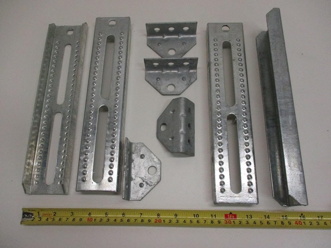 CTW Boat Pontoon Trailer 12" Bolster Bunk Board Adjustable Swivel Bracket Kits, 4 Pack, for Trailer Boat