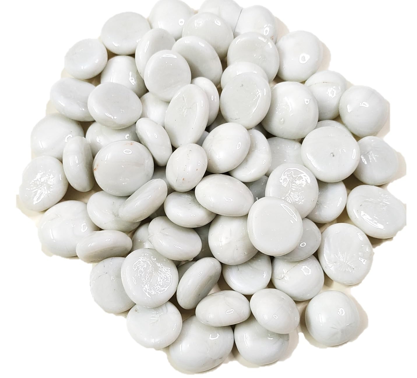 DS1 Milky White Round Glass Pebbles Stone for Aquarium, Vase, Fountain, Table (White, 450gm) (B0C8DFRKPN) Amazon Price History, Amazon Price Tracker