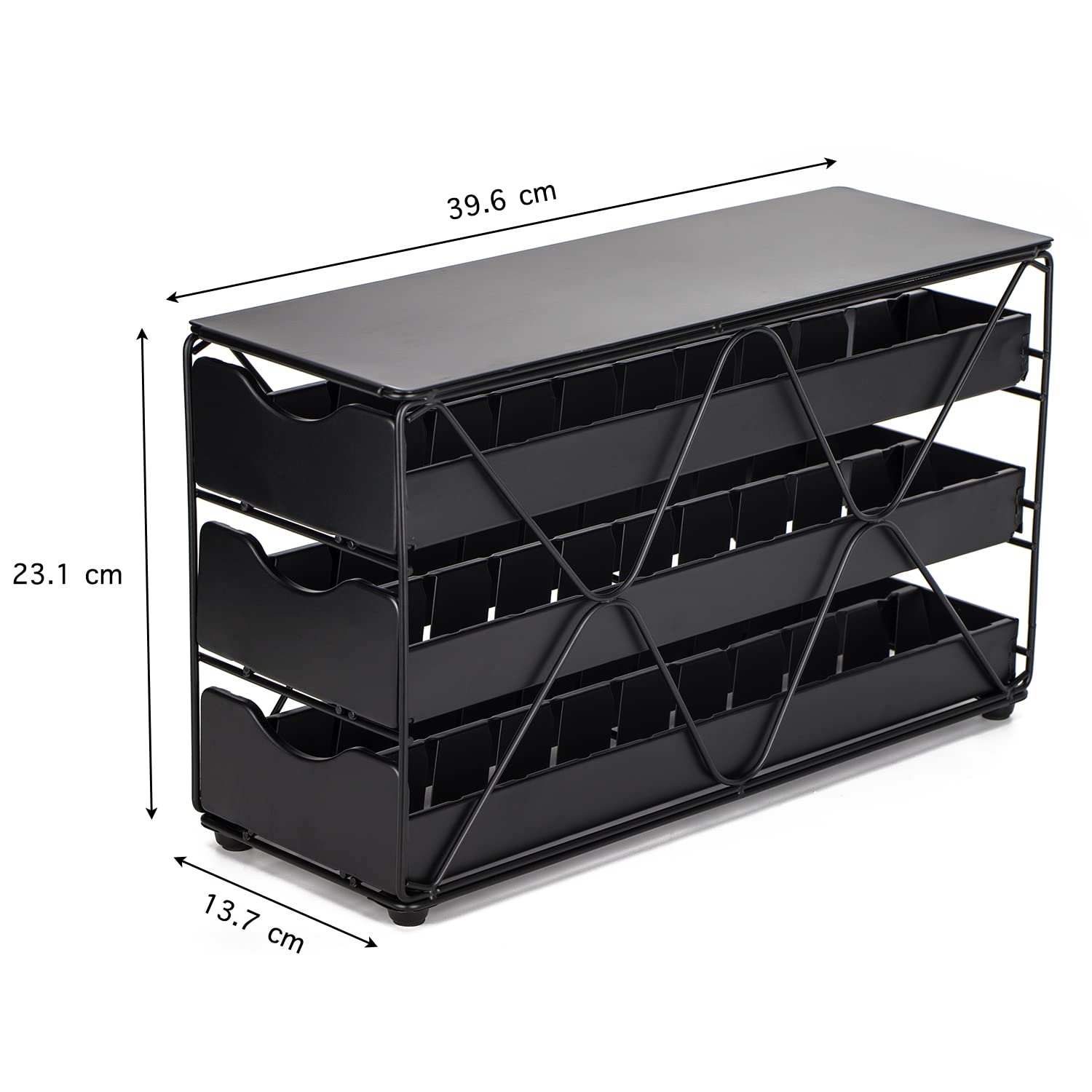 Bagoo Porte-dosettes de café Nespresso Vertuoline à plusieurs niveaux pour rangement de capsules Vertuo (3 niveaux)