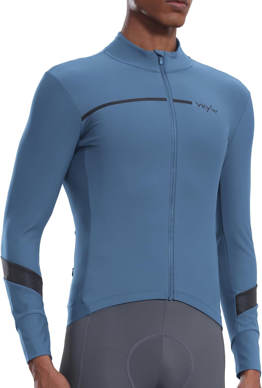 YKYWBIKE Cycling Jackets for Men,Winter Thermal Bike Jacket,Long Sleeve Cycling Jersey men,Cold Weather Biking Jacket - Image 8