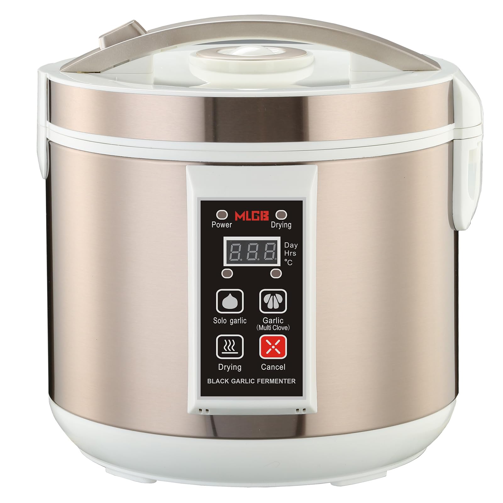 5L Fermentador de Ajo Negro, Olla Automática de Ajo, Cocedor de Ajo con Control Automático, Control de Tiempo y Temperatura, 220V