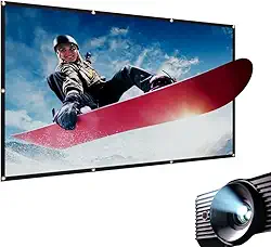 Tela De Projeção 120 Polegadas Datashow Projetor Imagem Gigante Cinema Em Casa